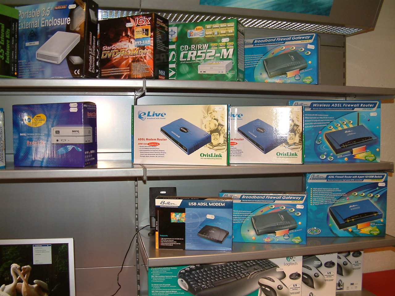 Oude foto van de winkel van HenC Computers